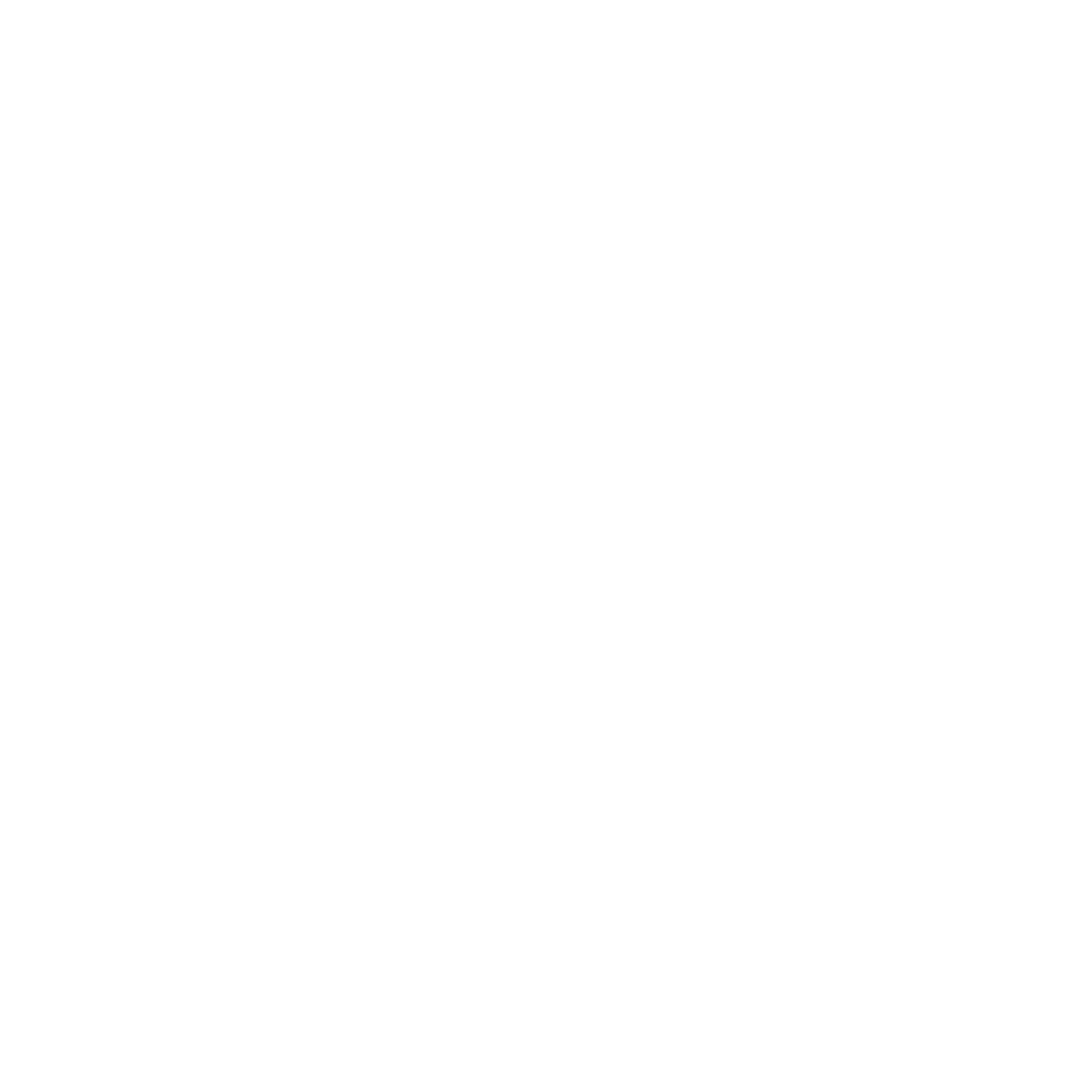 Selo de empresa associada à IATA (Associação Internacional de Transporte Aéreo), todo em branco composto por um um globo alado centralizado ao topo, com 'IATA' logo abaixo, representando a associação global de transporte aéreo.